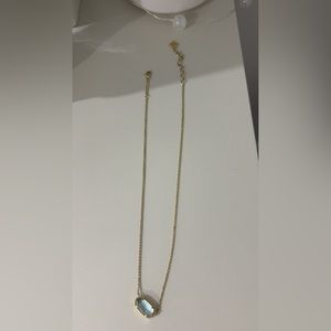 Teal/Gold Kendra Scott Elisa Necklace